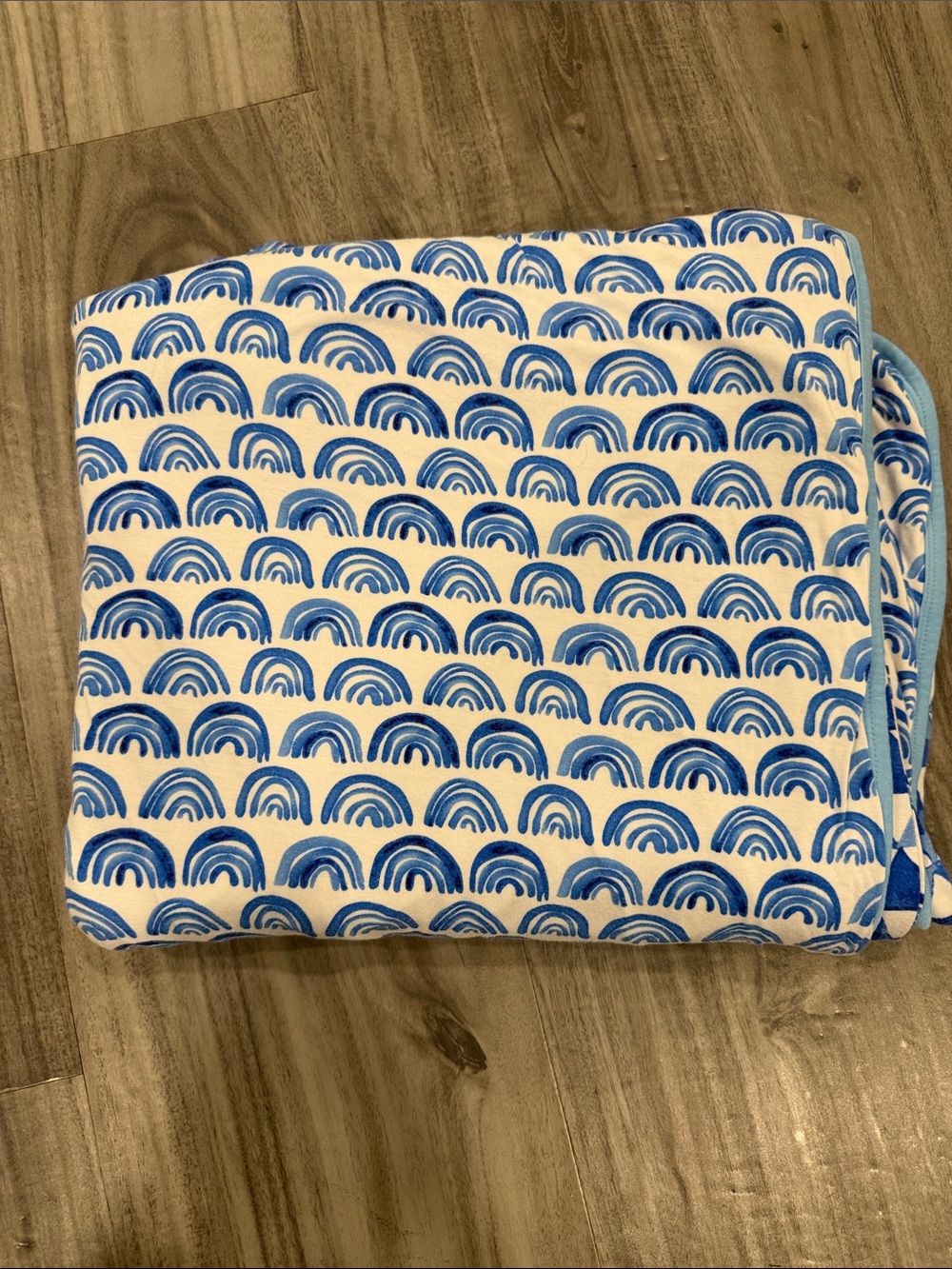 Little Sleepies blue Rainbow cloud blanket 
- Like New
